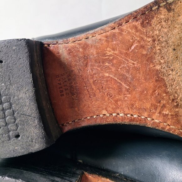 Tony Lama Dark Teal Blue Western Cowboy Boots Size 9.5 - Picture 9 of 12